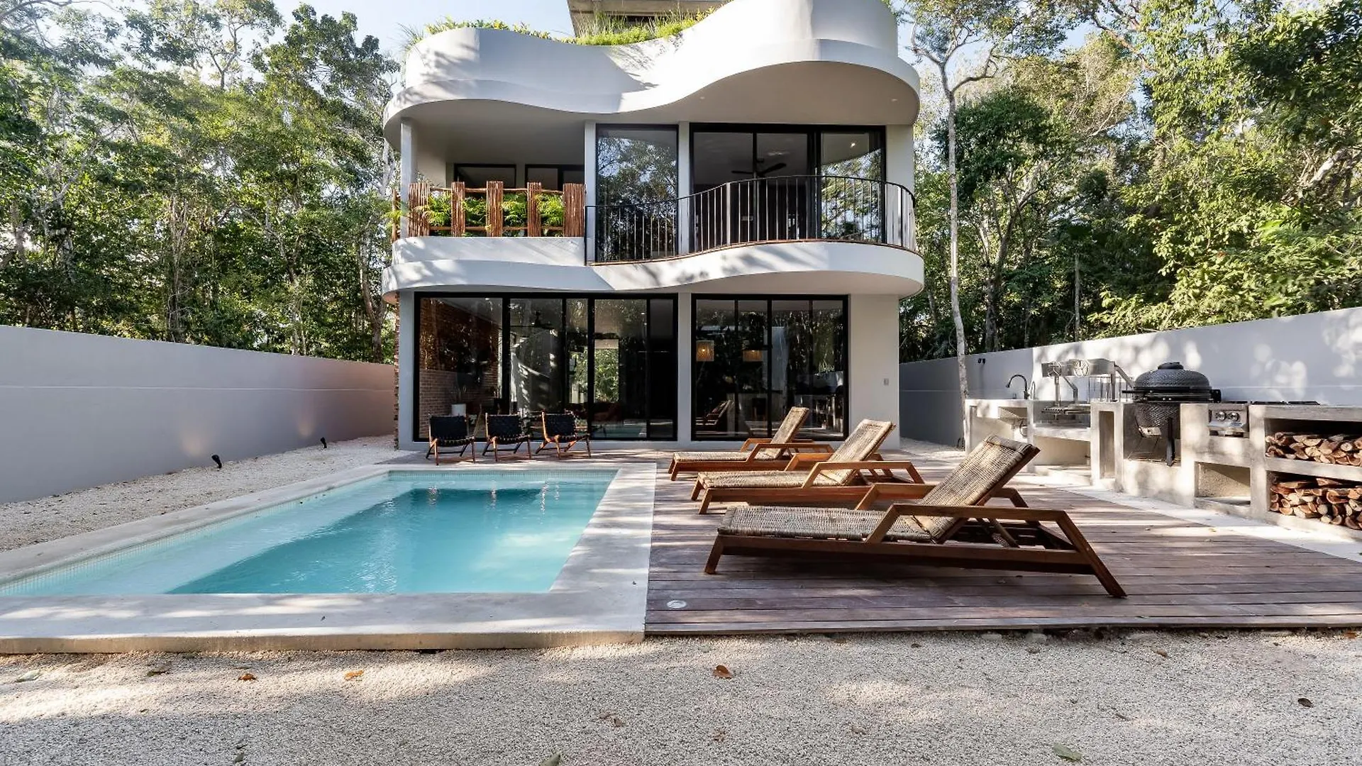 Luxury 4Br Eco Villa 10Ppl Outdoor Pizza Oven - Private Pool & Jacuzzi トゥルム メキシコ