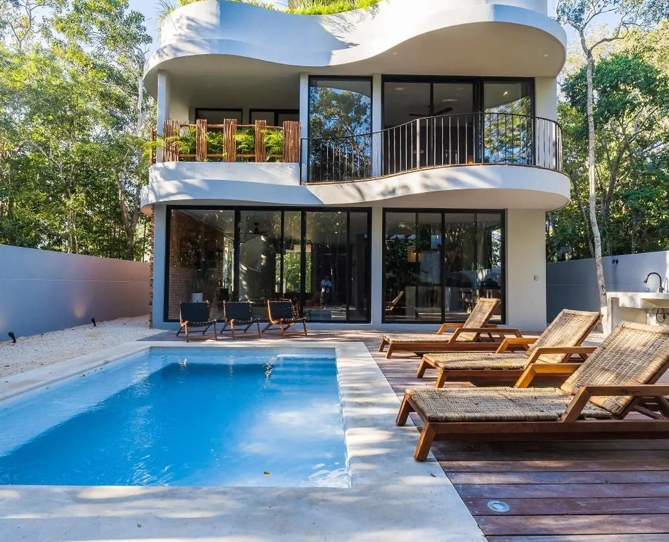 Luxury 4Br Eco Villa 10Ppl Outdoor Pizza Oven - Private Pool & Jacuzzi トゥルム 0*,